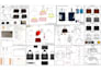 technical flat sketch design, purse, wallet, language bag, utility bag techpack